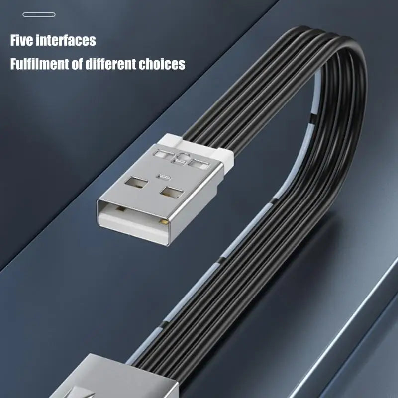 920L FPV Flat Thin Ribbon FPC Cable Standard USB A Male to Female Flexible Silicones Power Cord 480Mbps Transfer Speed