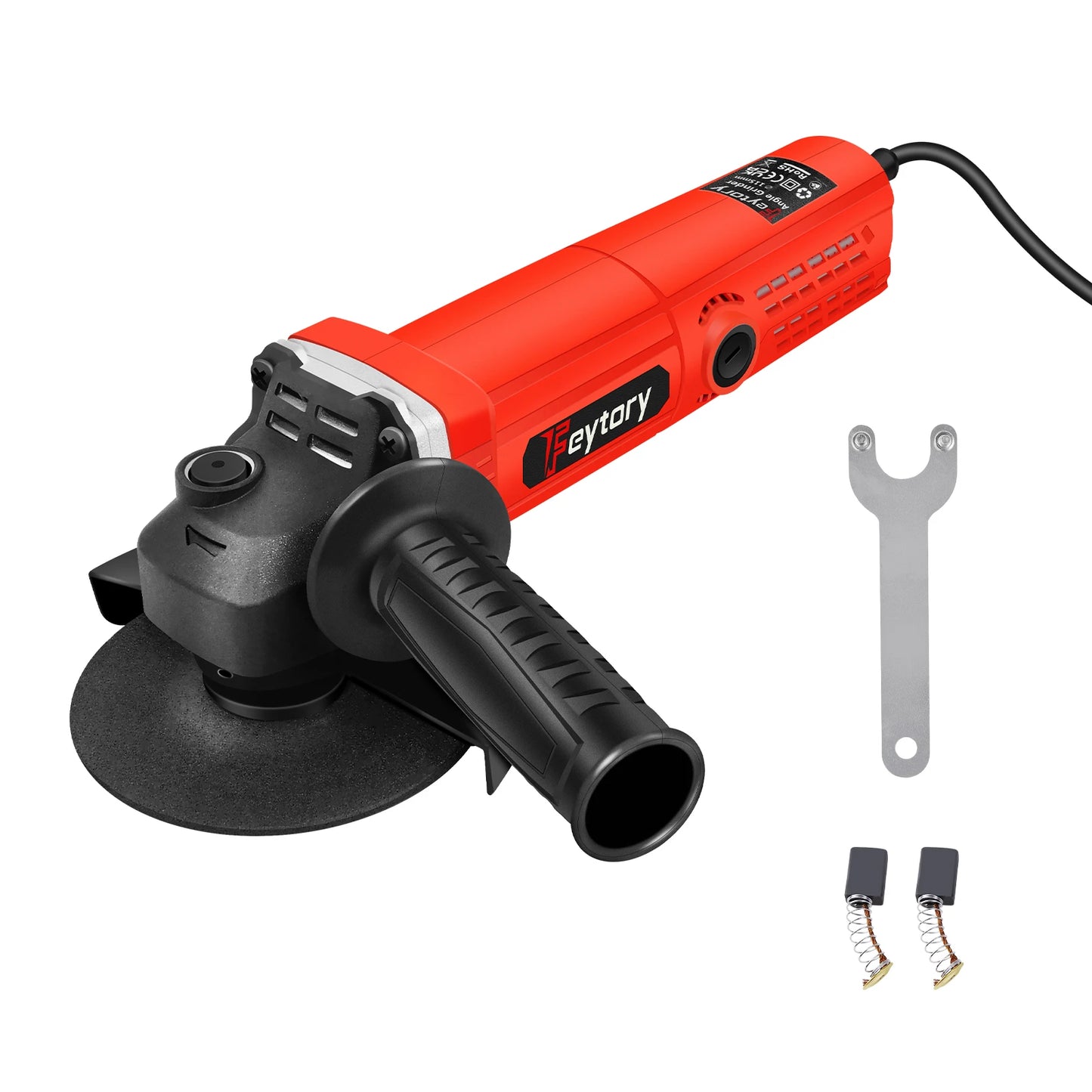DayPlus 115mm Angle Grinder 4.5 inch 240V 5000W 12000rpm Electric Grinding Sander Corded for Metal,Tile Cutting Polishing M14