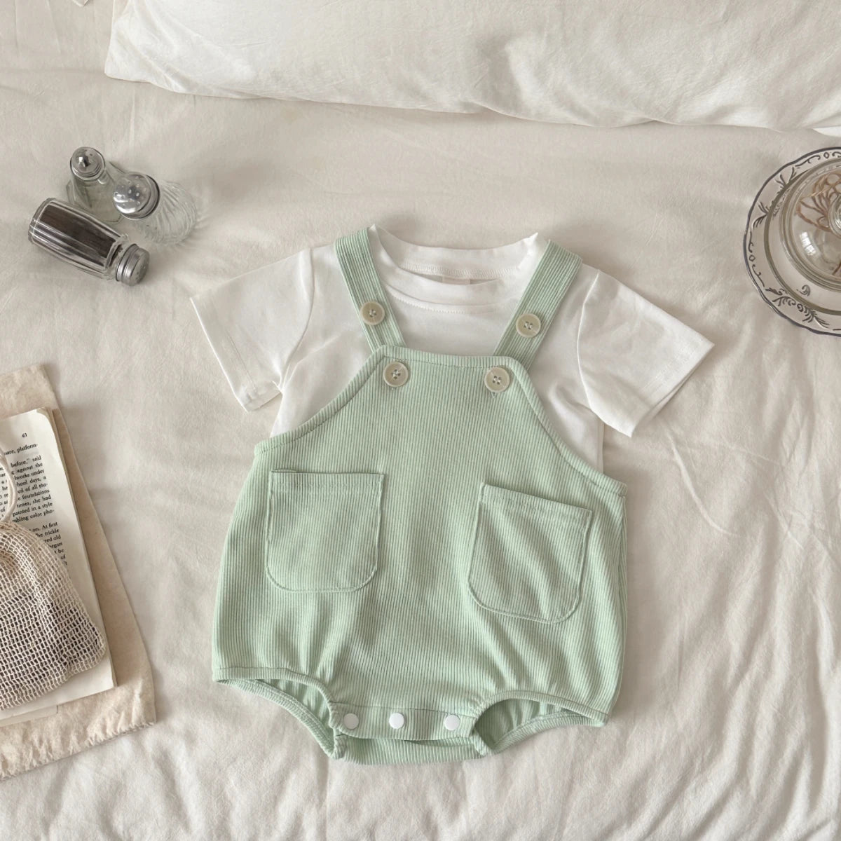 Baby Summer Bodysuits Clothes  Cotton Short Sleeves Newborn Baby Girl Boy Clothing Cute Jumpsuit Infant Outfits