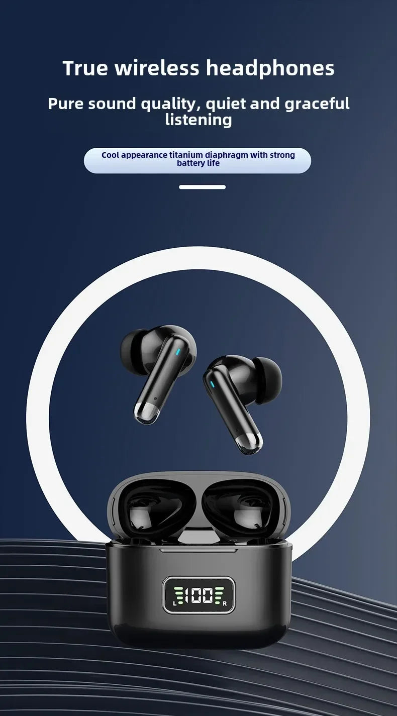 New Bluetooth headset Wireless Headphones Sport Earphones Waterproof Noise Reduction in-ear Wireless Earbuds With Mic For phones