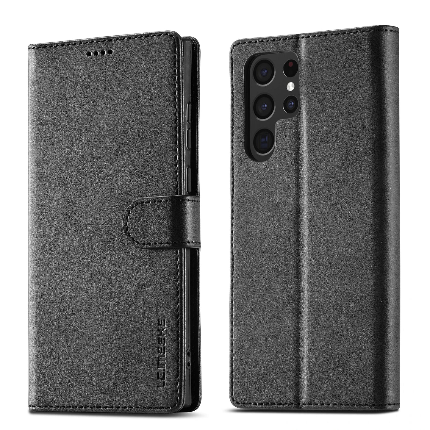 Business Leather Case for Samsung Galaxy S26 S25 Ultra S24 S23 FE S22 S21 S20 S10 Plus Note 20 + Flip Wallet Card Holder Cover