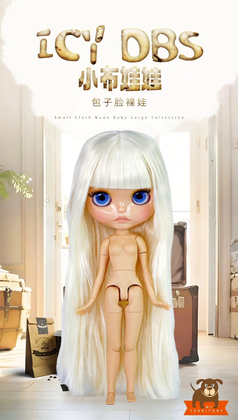 ICY DBS Blyth 30cm Doll Tan Skin Matte Face Glossy Face Pouting Lips 19 Joints Body Doll DIY Makeup Costume Doll Girls Gift Toy