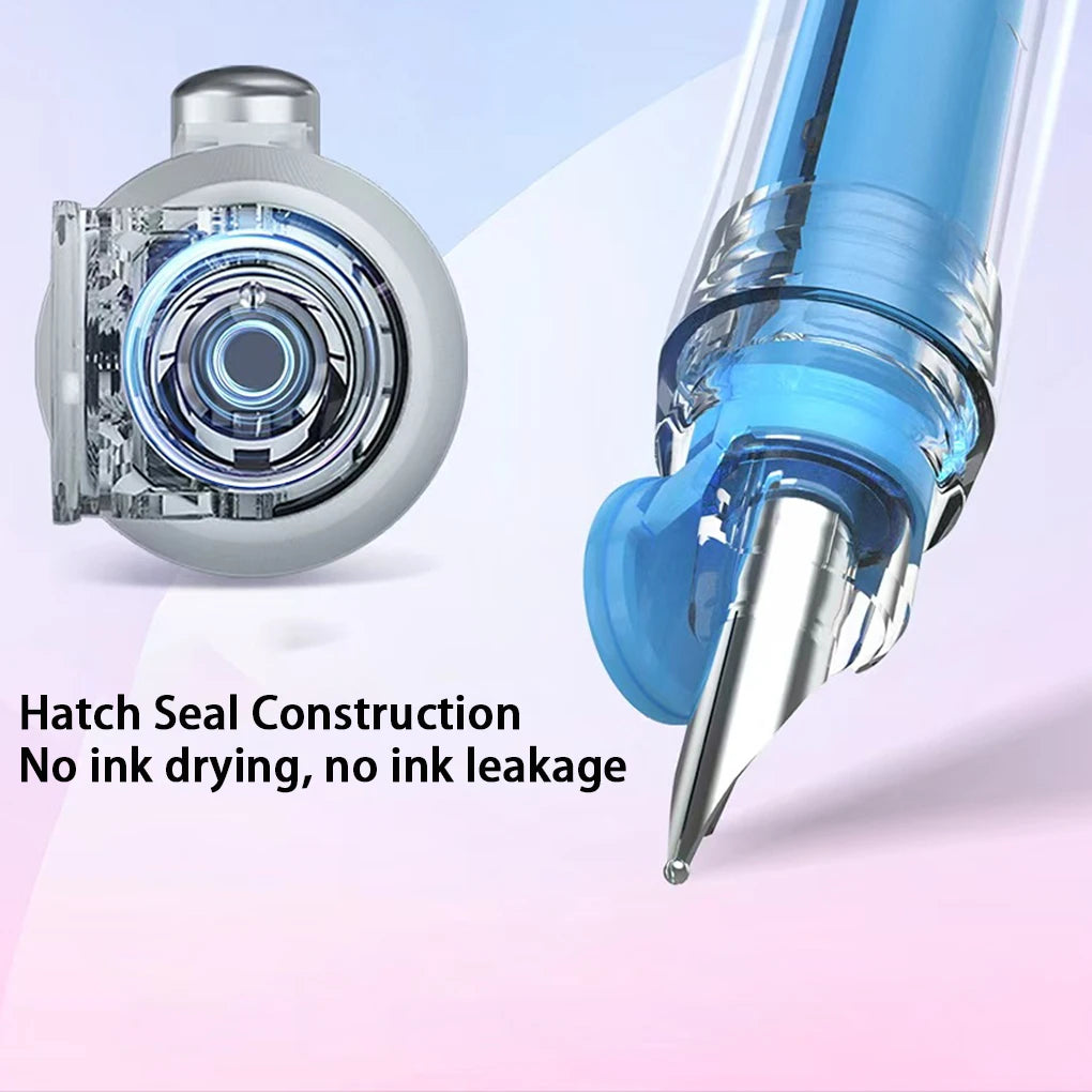 Retractable Fountain Pen Students Calligraphy Sketching Writing Ink Pen Have Refillable Ink Cartridges For Stud