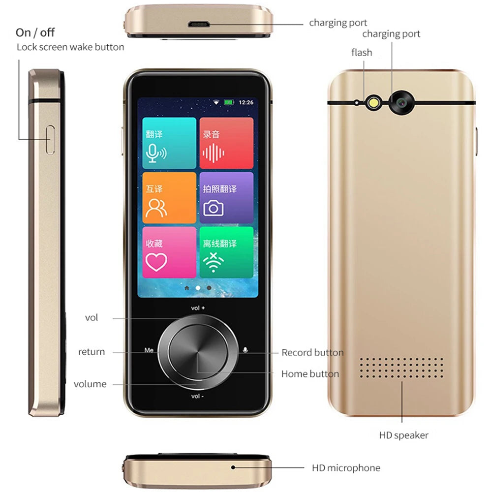 Newest M9 Instant Voice Translator Portable Language Translator In Real-time Smart Translator Supports 12 offline languages