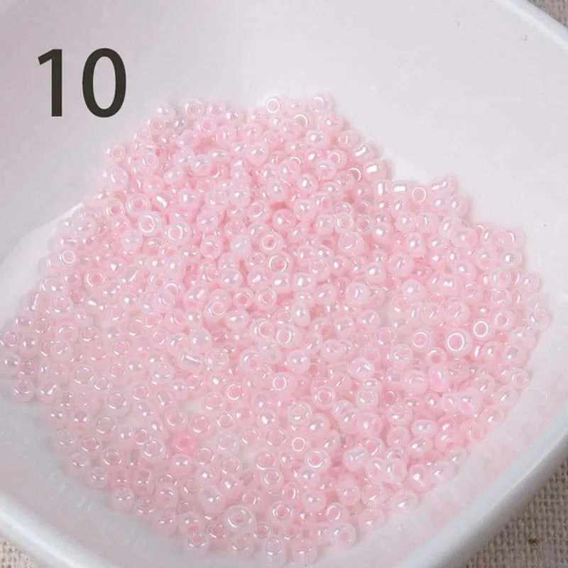 Gold and Silver Color 2mm 3mm 4mm Crystal Glass Spacer beads,Czech Seed Beads For Jewelry Handmade DIY BLUV03X