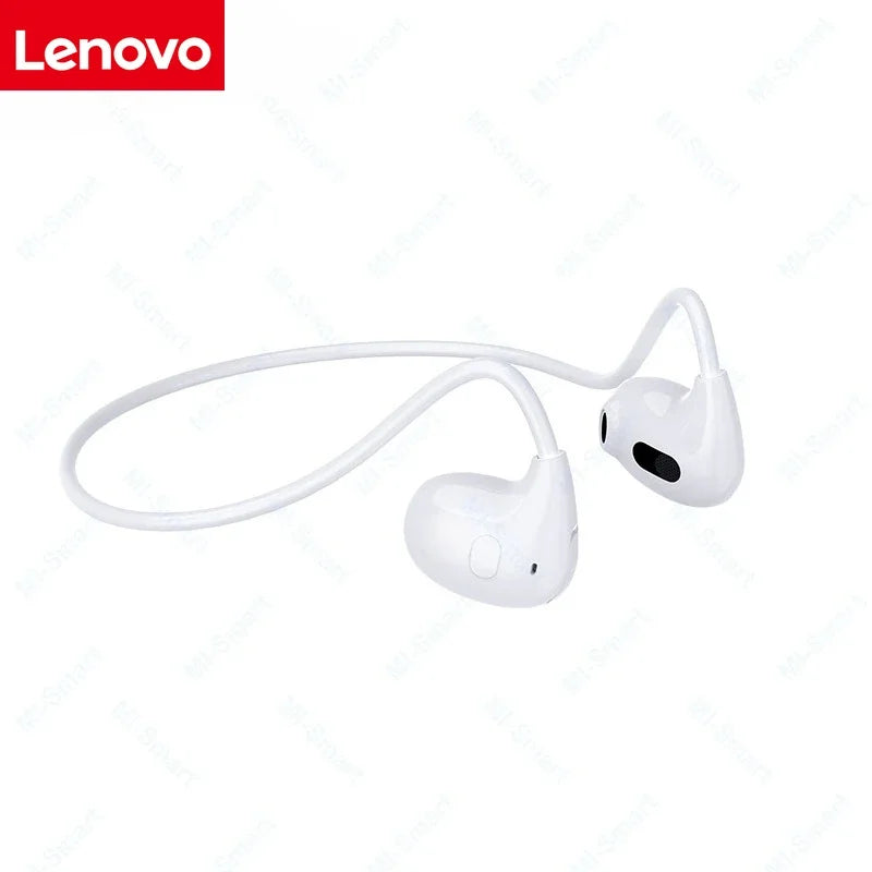Lenovo Bone Conduction Earphones Bluetooth 5.3 Sports Wireless Headphones Ear Hook Waterproof Headset for Running Driving