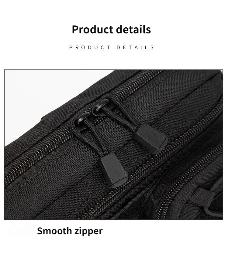 Tactical Molle Horizontal Admin Pouch with Front Drawstring Pocket EMT Pouch EDC Utility Orgaznier Bag Hunting Fanny Pack