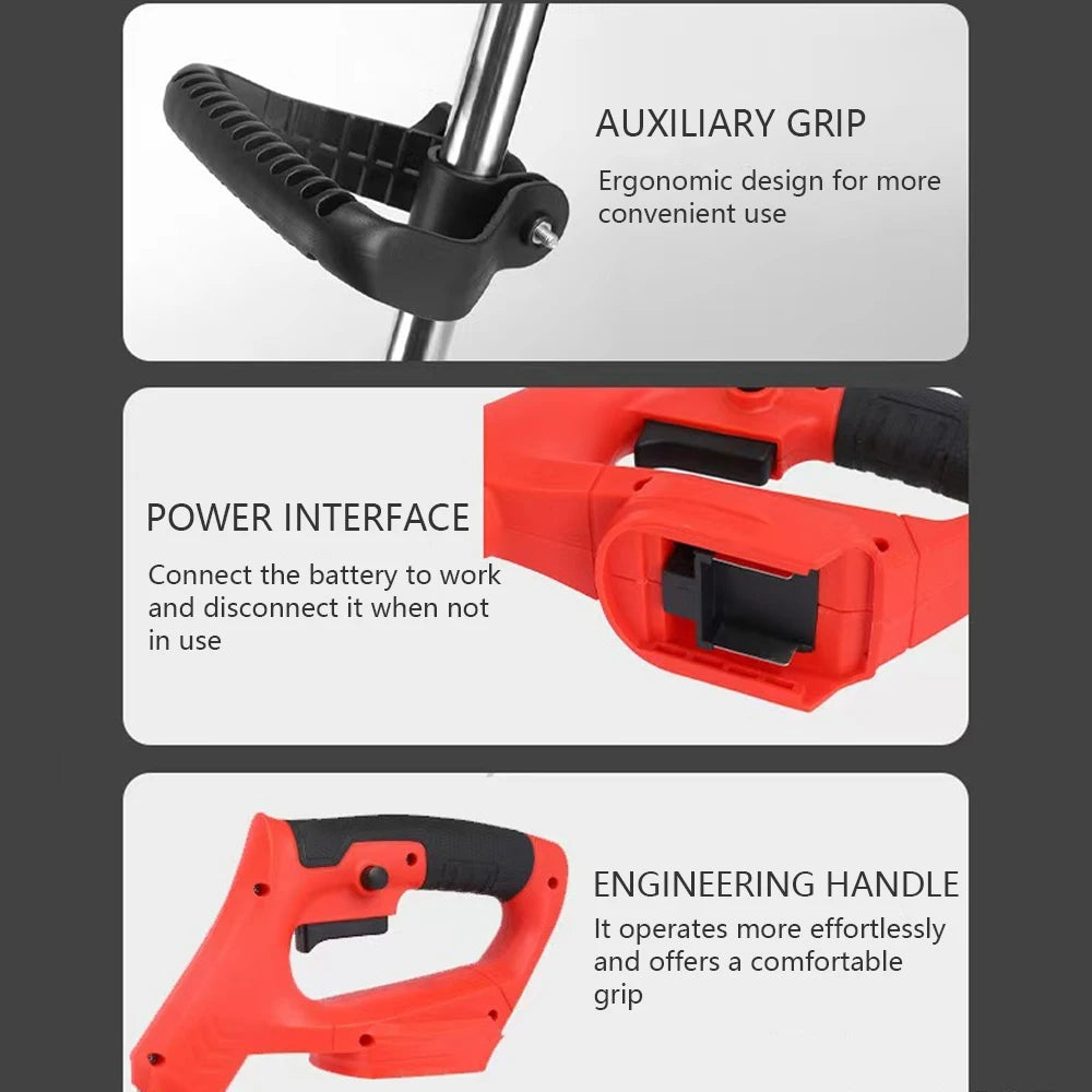 2026 New Cordless Handheld Electric Grass Trimmer Adjustable Lawn Mower Garden Tool Compatible With Makita 21V Battery