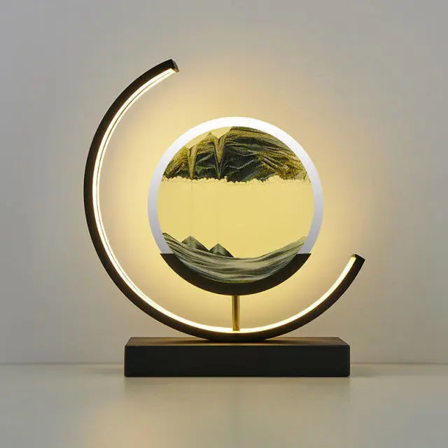 Customizable 2024 LED 3D hourglass Decoration SLBJ1820