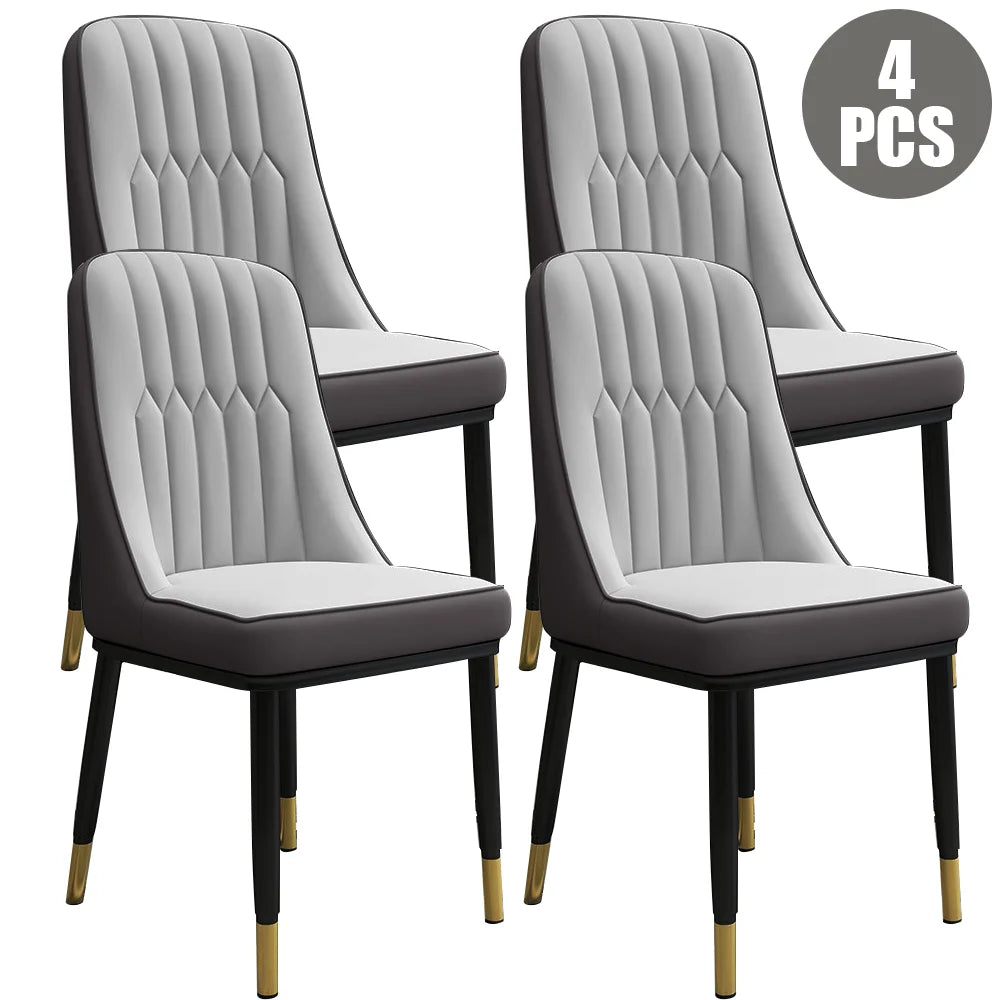 Elegant Dining Chair Set - 2/4/6 PU-Padded Chairs | Modern Design for Kitchen Restaurant Living Spaces