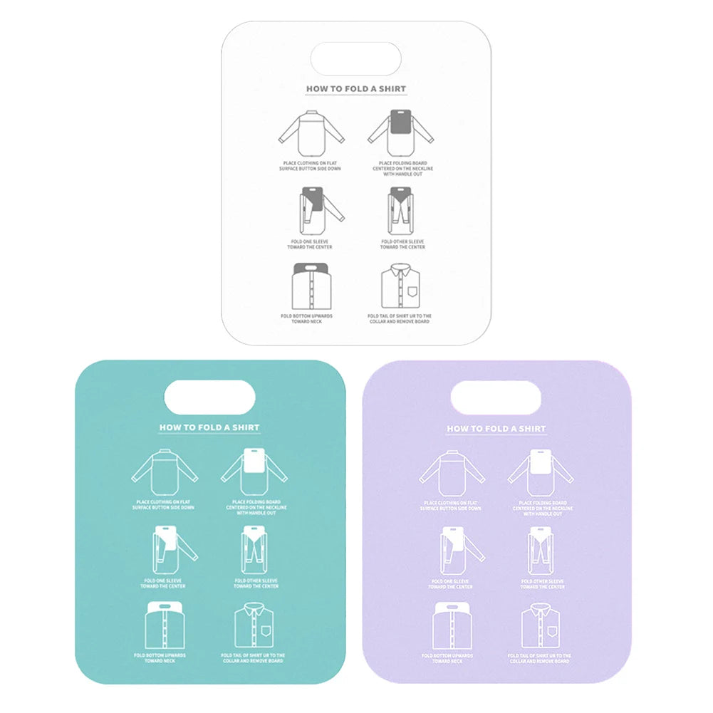 68cm/48cm Plastic Clothes Folding Board Durable Kids Laundry Folder Easy and Fast Shirt Folding Board Home Storage Tool for Kids