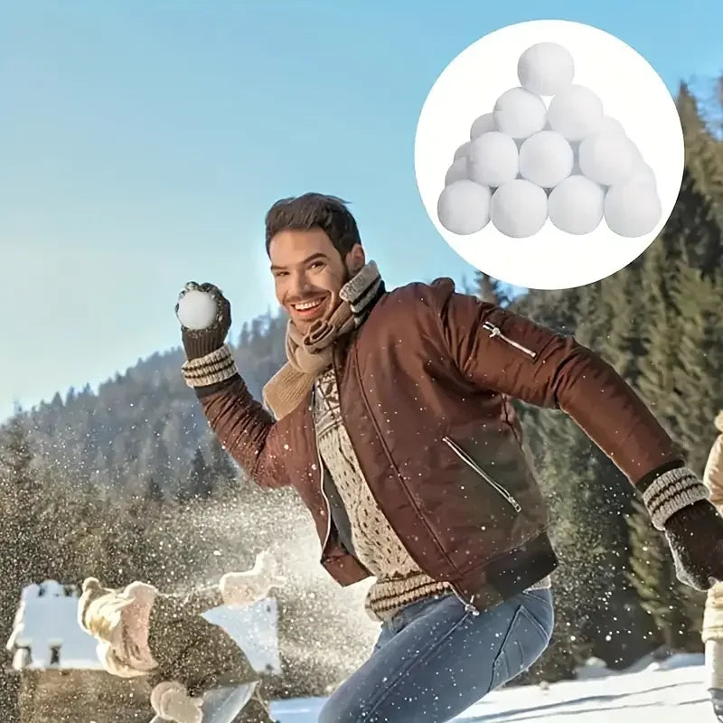 30/60pcs Christmas snowball decoration indoor simulated snowball for snowball fight Plush snowball Christmas decoration