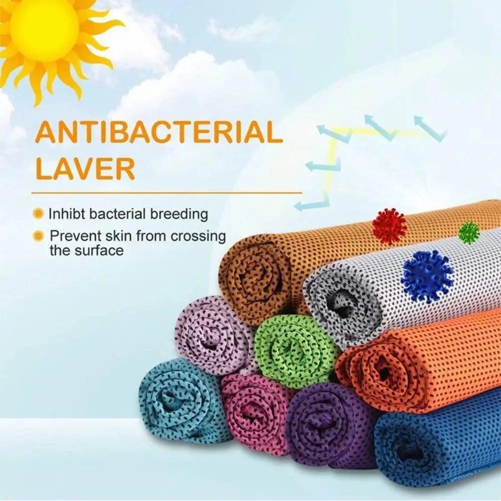 Mini Quick Dry Fitness Cool Towel Portable Microfiber Silica Gel Towel Silicone Bag Quick Drying Towel Sports