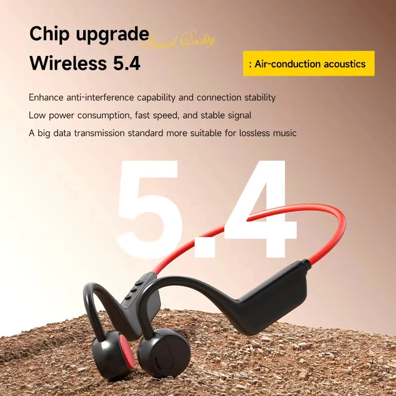 New Bone Conduction Headphones IPX8 Waterproof MP3 32GB Bluetooth5.4 Wireless Headphones With Mic Swimming Sports Fitness 2026
