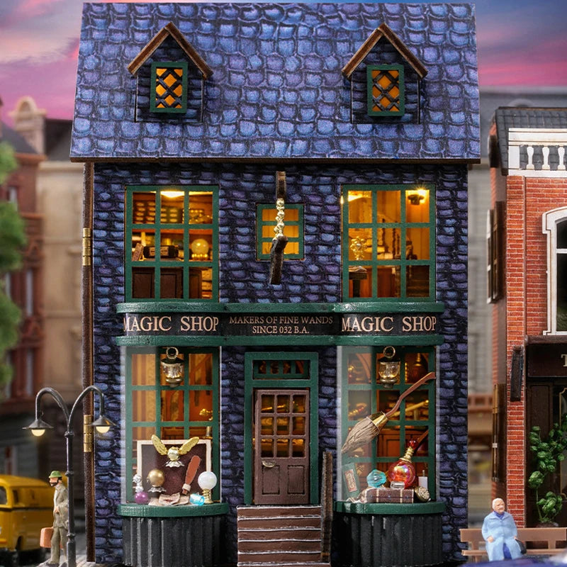 DIY Wooden Doll Houses Mini Assembly Handmade Small House Creative Scene Decoration DollHouse For Toys Birthday Gifts