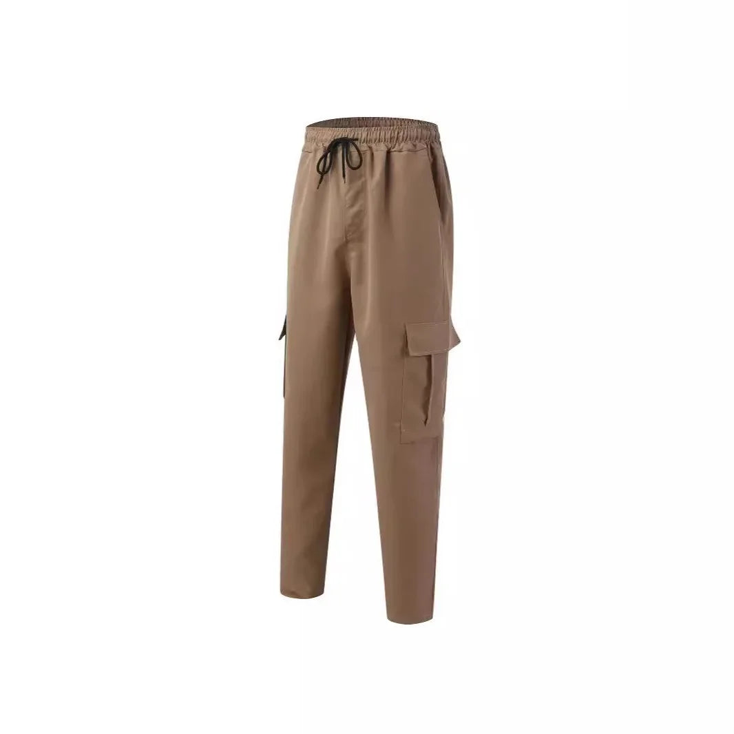 New Style Amazon Men's Cargo Pants Loose Straight Leg Casual Sports Trousers Working Men's Pocket Pants European And American