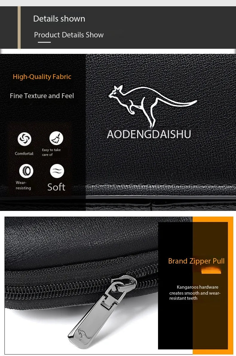 Leather Fashion Phone Pouch Belt Bag Shoulder Crossbody Waist Pack Vintage Outdoor Multi-function Mens Leisure Hanging Waist Bag