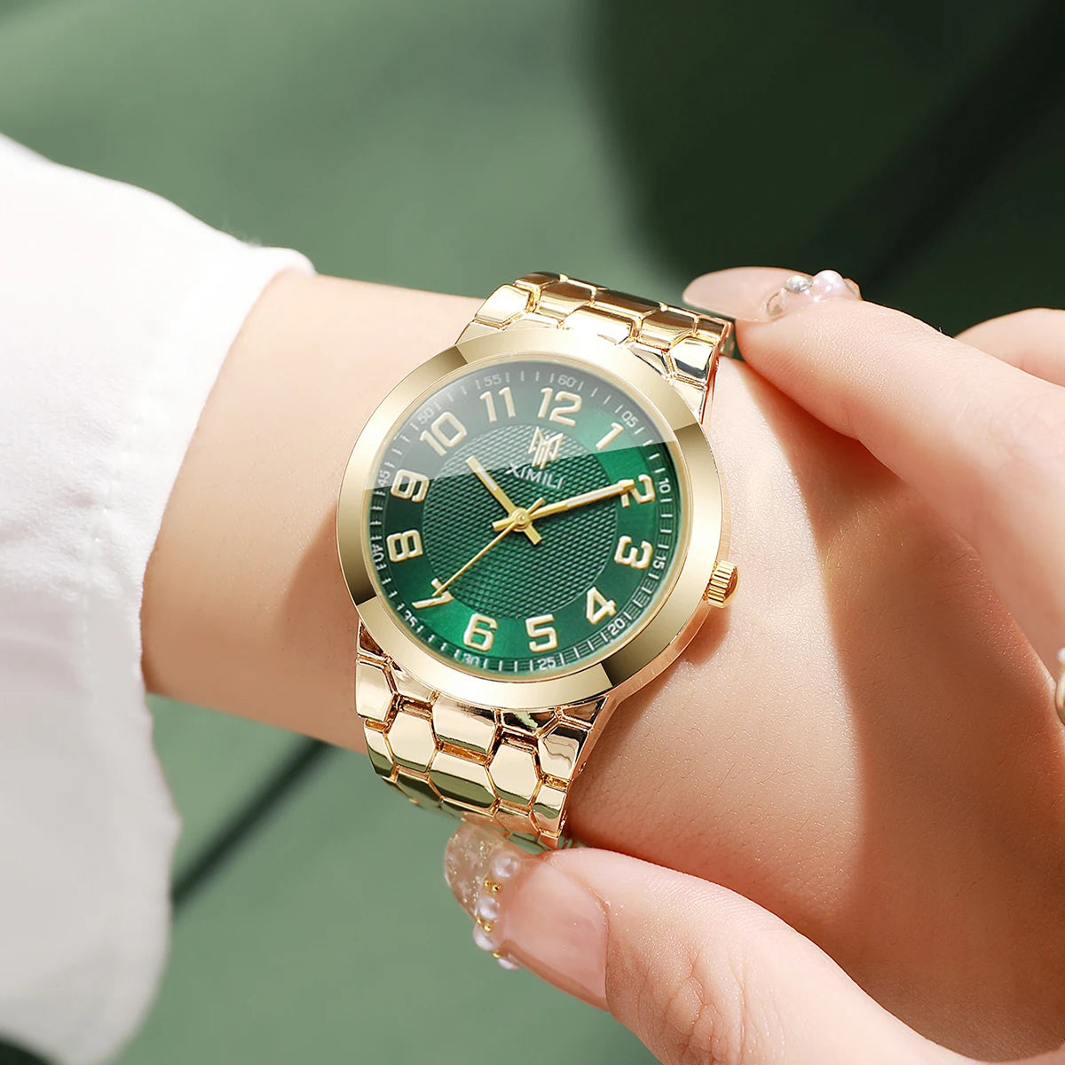 Elegant Women Watches Fashion Arabic Dial Bracelet Strap Ladies Quartz Wristwatches Reloj Mujer Girls Clock Gift（Without Box）