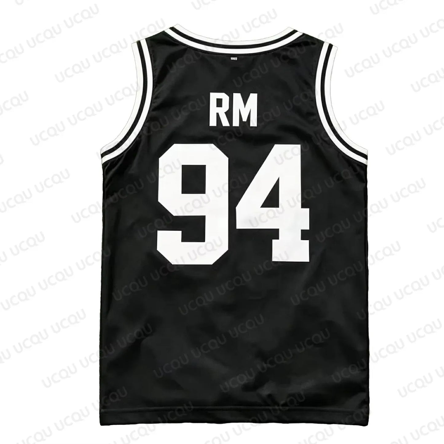 Members Number Basketball Tank Top Black White Striped Mesh Sleeveless Vest Kpop Army Concert Oversized Fan Sports Jersey