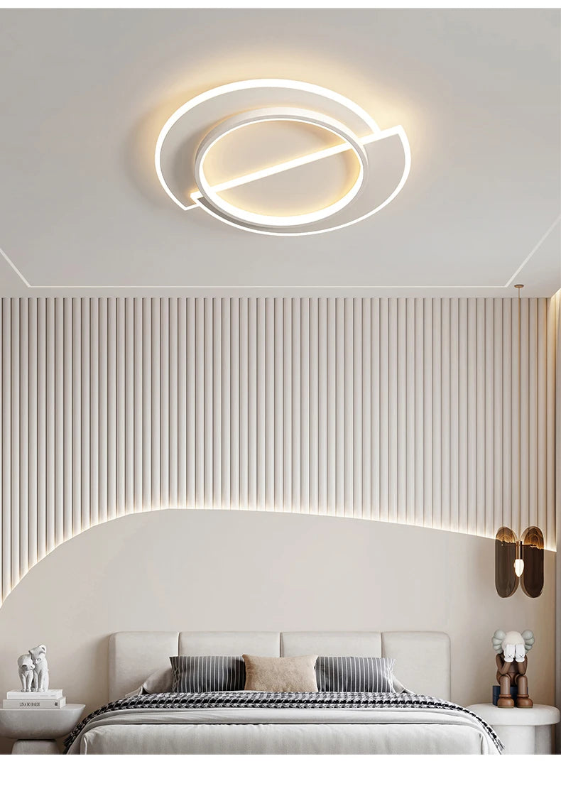 Modern Nordic Led Ceiling Light Square Minimalist Lamps for Kitchen Living Dining  Room Art Home Decoration Chandelier