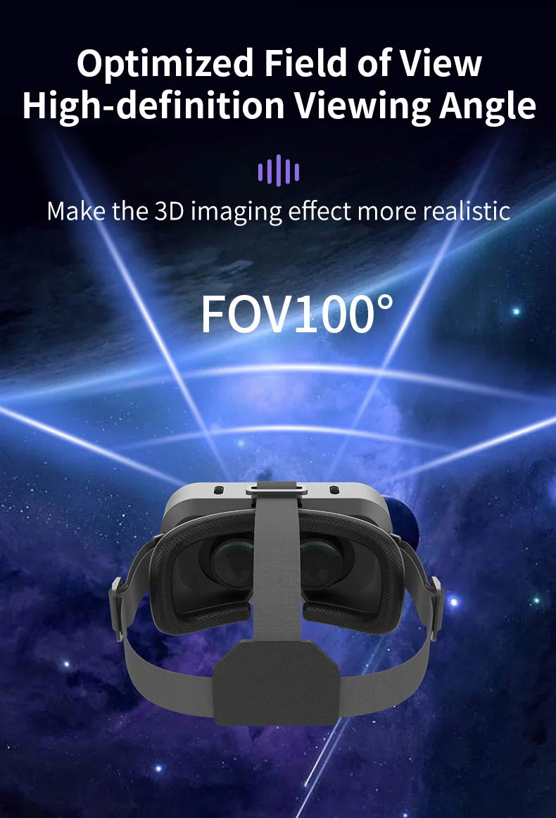 3D Virtual Reality VR Glasses For Phone Mobile Smartphones 7 Inch Headset Helmet Game Wirth Real Viar Goggles Cell Device Lenses