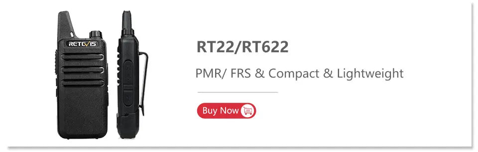 Retevis RB645 Walkie Talkie Dual PTT Professional Walkie-talkie Portable PMR446 Two Way Radio VOX USB C for Hotel Restaurant