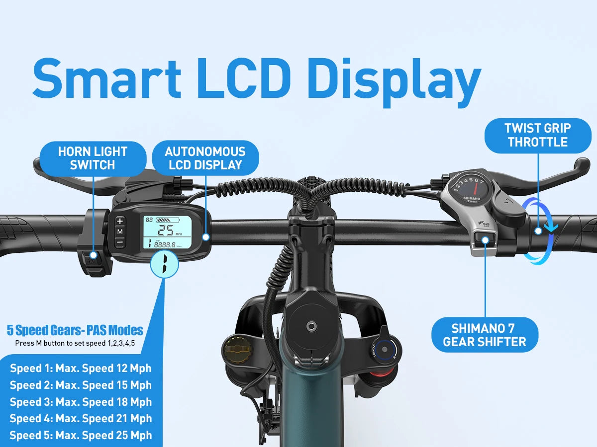 Aairsk GT300 Adult E-bike 250W Motor 36V 10Ah Battery Electric Bike 26 Inch Fat Tire E-Mountain bike Off-road Electric bicycle
