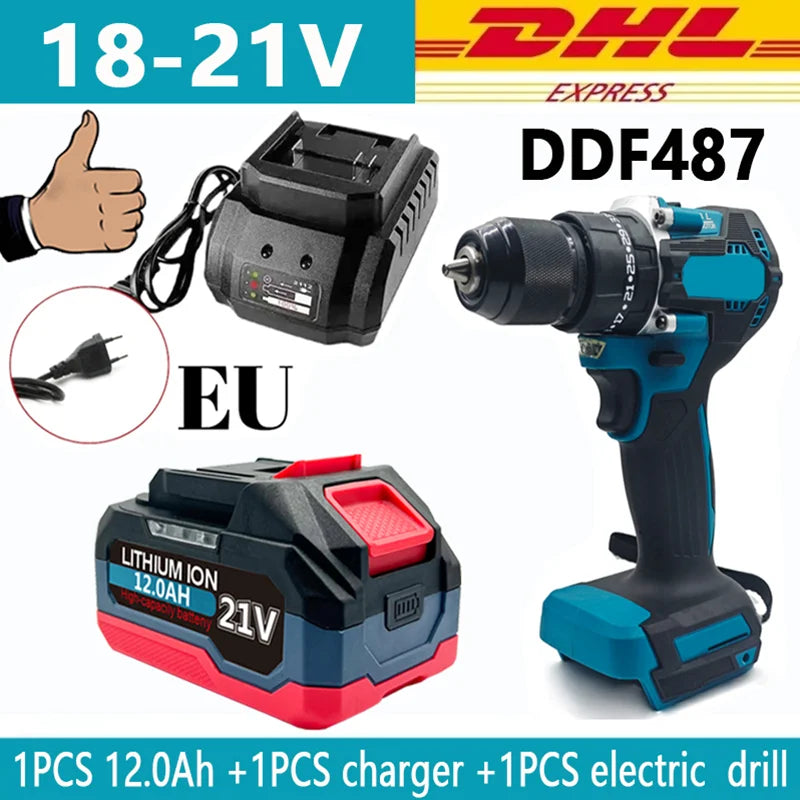 18V 21V 6.0 9.0 12.0Ah Rechargeable Lithium Battery For Makita 18v Power Tools Cordless Wrench Saw Drill Grinder Screwdriver .
