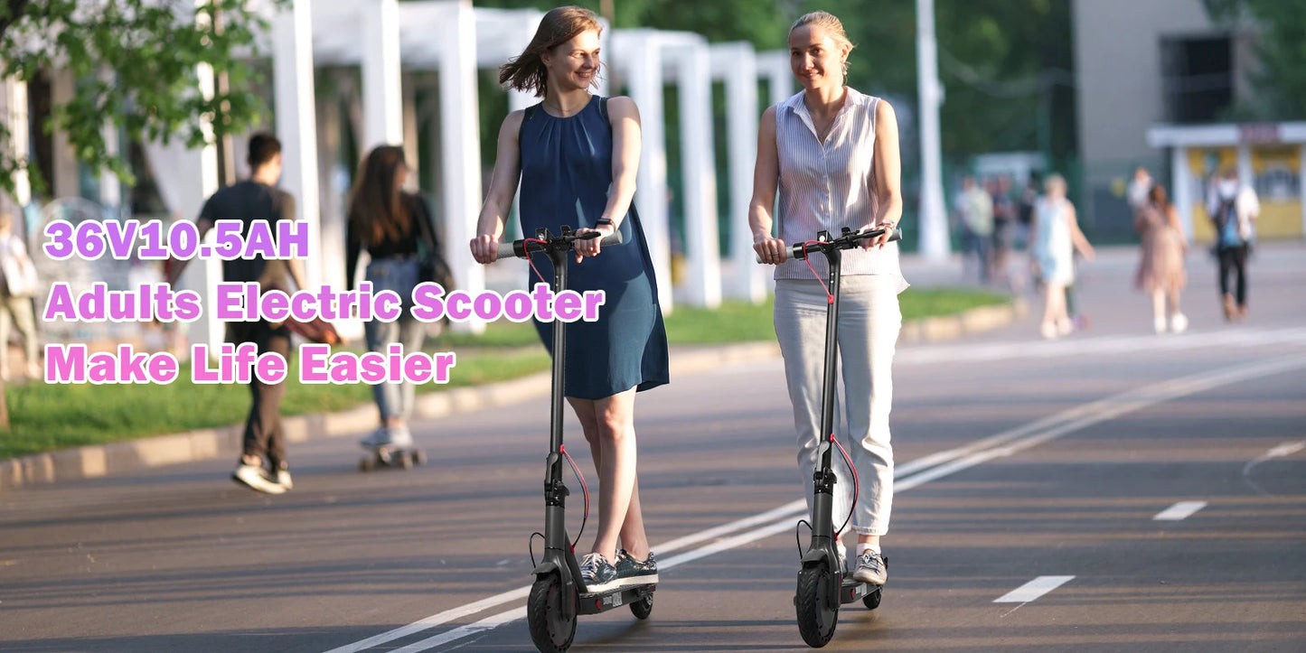 AOVOPRO Electric Scooter Top Speed: 19 Mph Range: 21.75 Miles Peak Power: 350W Suitable For Adults Foldable Electric Scooter