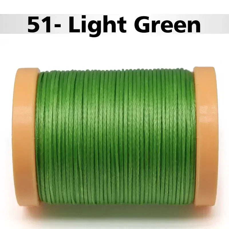 Handmade Flat Wax Thread for Leather Craft, Hand Stitching, DIY Wax Coated Strings, Repair Shoes, Sewing Tools, 0.8mm, 1.0mm