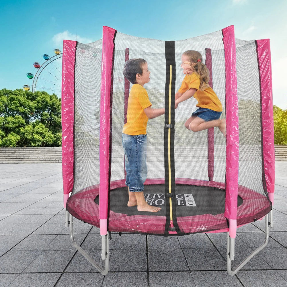 【Breeins】Outdoor Trampoline with Safety Enclosure for Kids Entertainment