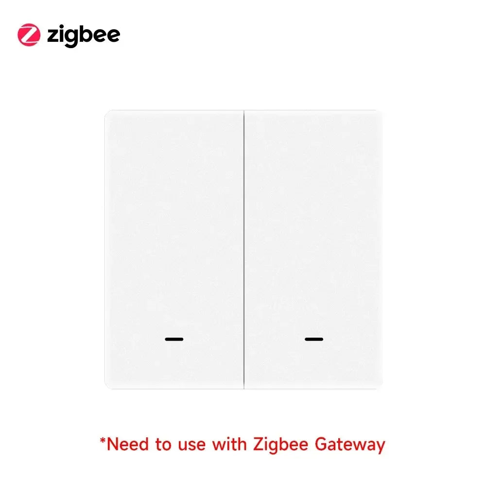 4/3/2/1Gang Tuya Zigbee 3.0 Smart Scene Button Switch Smart Home Wireless Push Remote Controller Battery Powered Devices Linkage