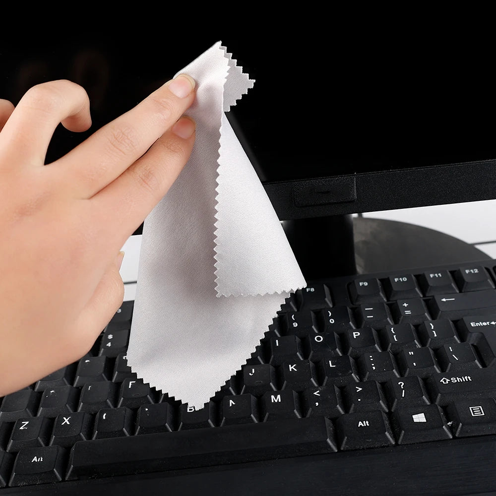 10Pcs Computer Cleaning Cloth Microfiber Camera Lens Glasses Cleaner TV Laptop Pad Tablet Phone Electronics Screen Wipes 14cm