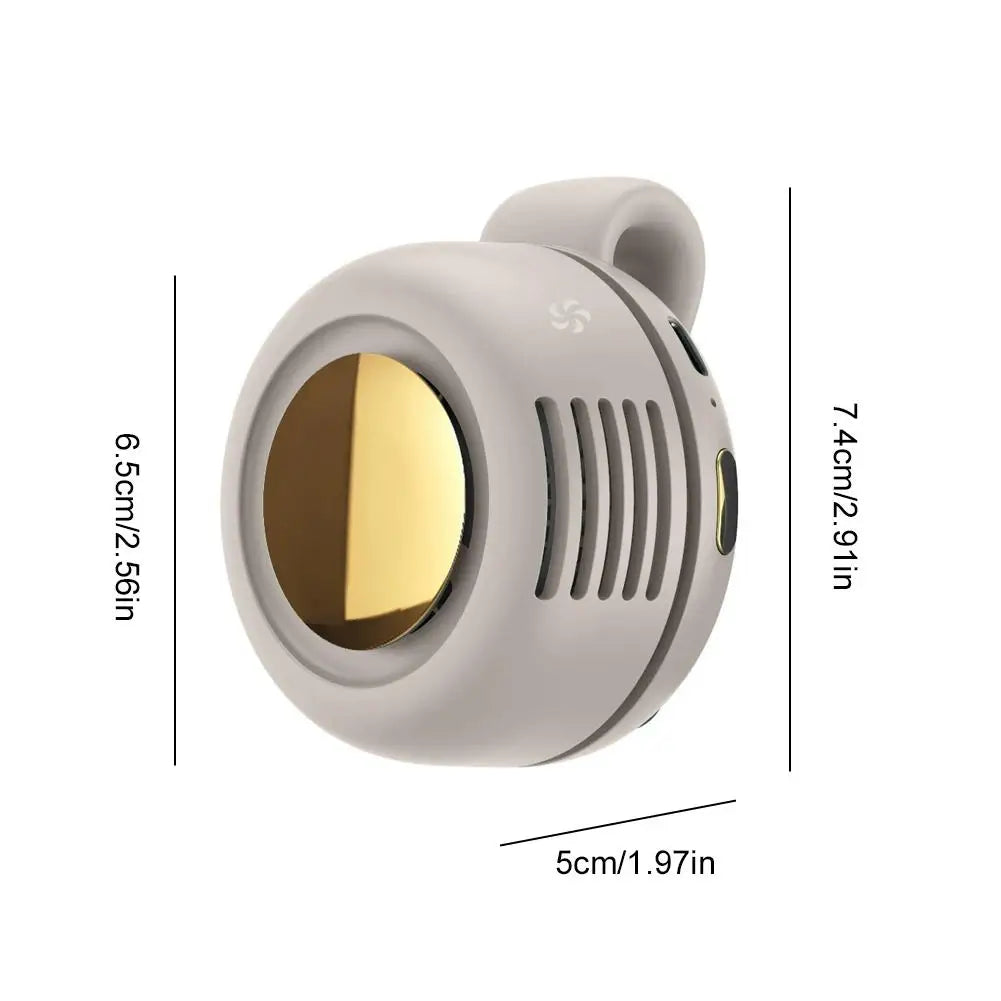 Whirlwind Leafless Mini Fan With Portable Button Design USB Charging Silent Portable Mini Fan For Home And Outdoor Travel