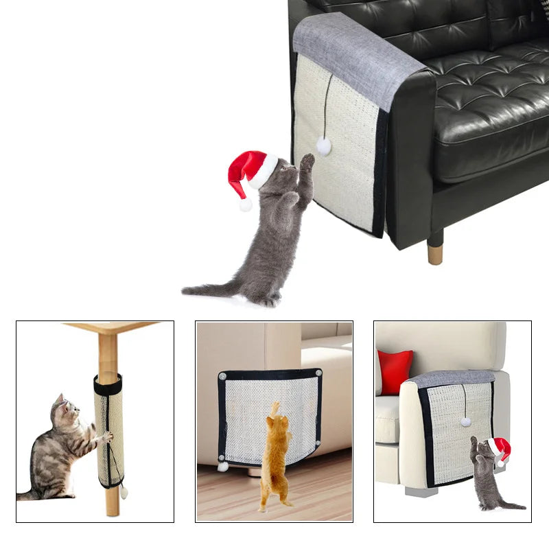 Cat Scratch Pad Natural Sisal Cat Scratching Mat Furniture Protection Anti-Scratch Sofa Cushion for Indoor Cats Grinding Claws