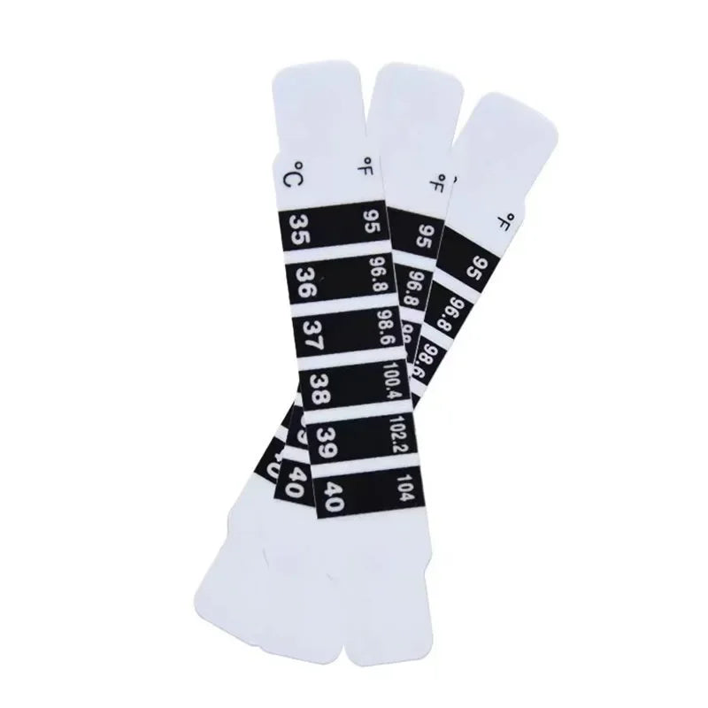 10/20Pcs Forehead Head Strip Thermometer Water Milk Thermometer Fever Body Baby Child Kid Test Temperature Sticker Baby Care