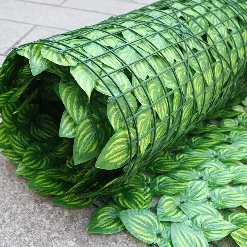 For Home Outdoor Garden Balcony Decoration 0.5X3m Artificial Ivy Hedge Green Leaf Fence Panels Faux Privacy Fence Screen