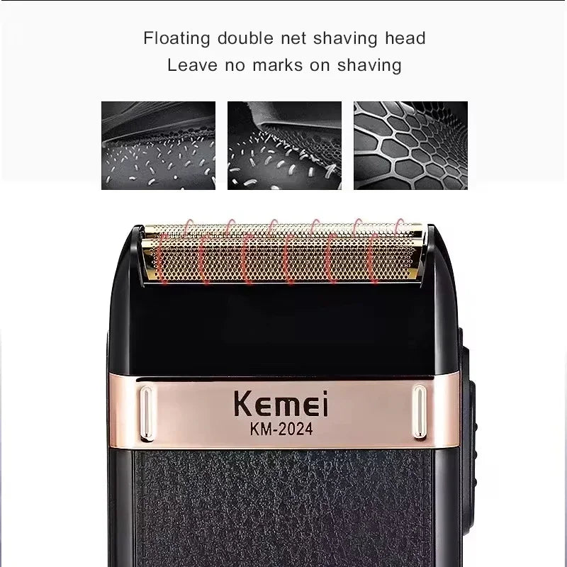 Kemei Hair Clipper Km-1071 Km-2299 Km-2024 UBS Rechargeable Cordless Beard Trimmer Powerful Electric Hair Clippers for Men