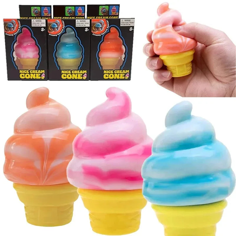 New Schylling Needoh Ice-Cream Sensory Toys Stress Relieving Blocks Pinching Relieving Puzzle Solving Venting Children Souvenir