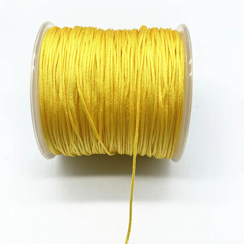 100M/Roll 0.8mm Nylon Cord Thread Chinese Knot Macrame Cord Bracelet Braided String DIY Tassels Beading Shamballa String Thread