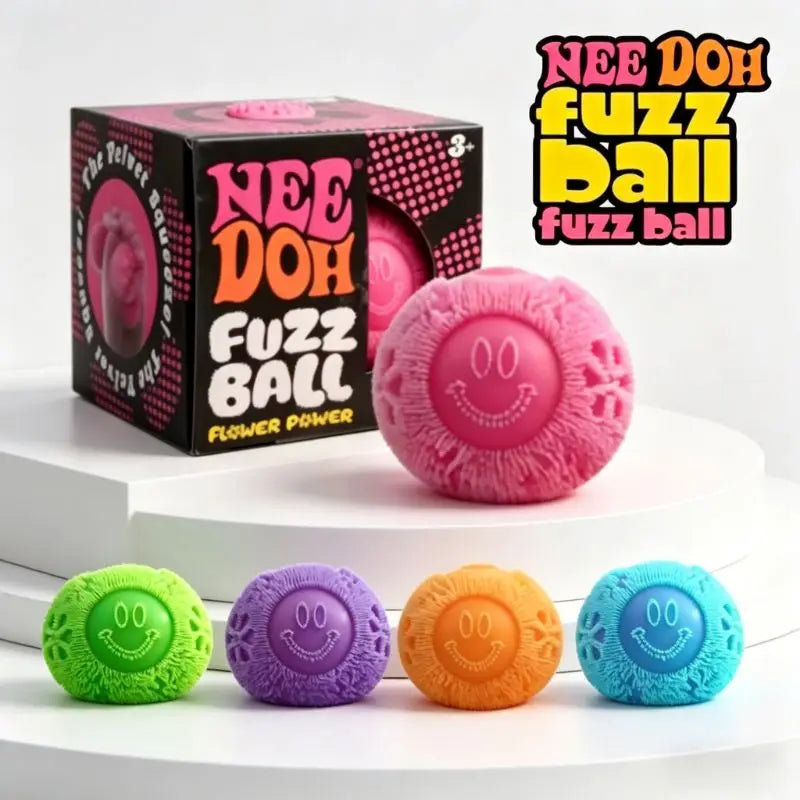 NeeDoh Fuzz Ball Blind Box Series Desktop Ornament Stress Relief Toys Suitable For People Under Pressure Fun Soft Stress Ball