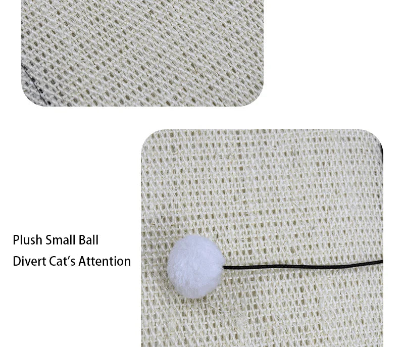 Cat Scratch Pad Natural Sisal Cat Scratching Mat Furniture Protection Anti-Scratch Sofa Cushion for Indoor Cats Grinding Claws