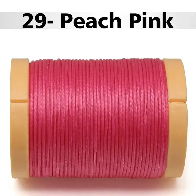 Handmade Flat Wax Thread for Leather Craft, Hand Stitching, DIY Wax Coated Strings, Repair Shoes, Sewing Tools, 0.8mm, 1.0mm