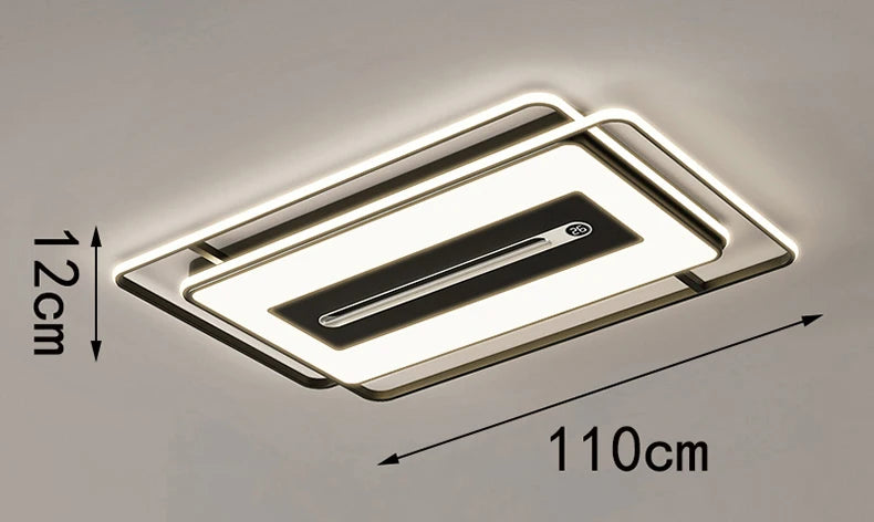 LED ultra-thin ceiling light, modern and simple living room lighting fixture, 2026 new atmospheric rectangular bedroom light