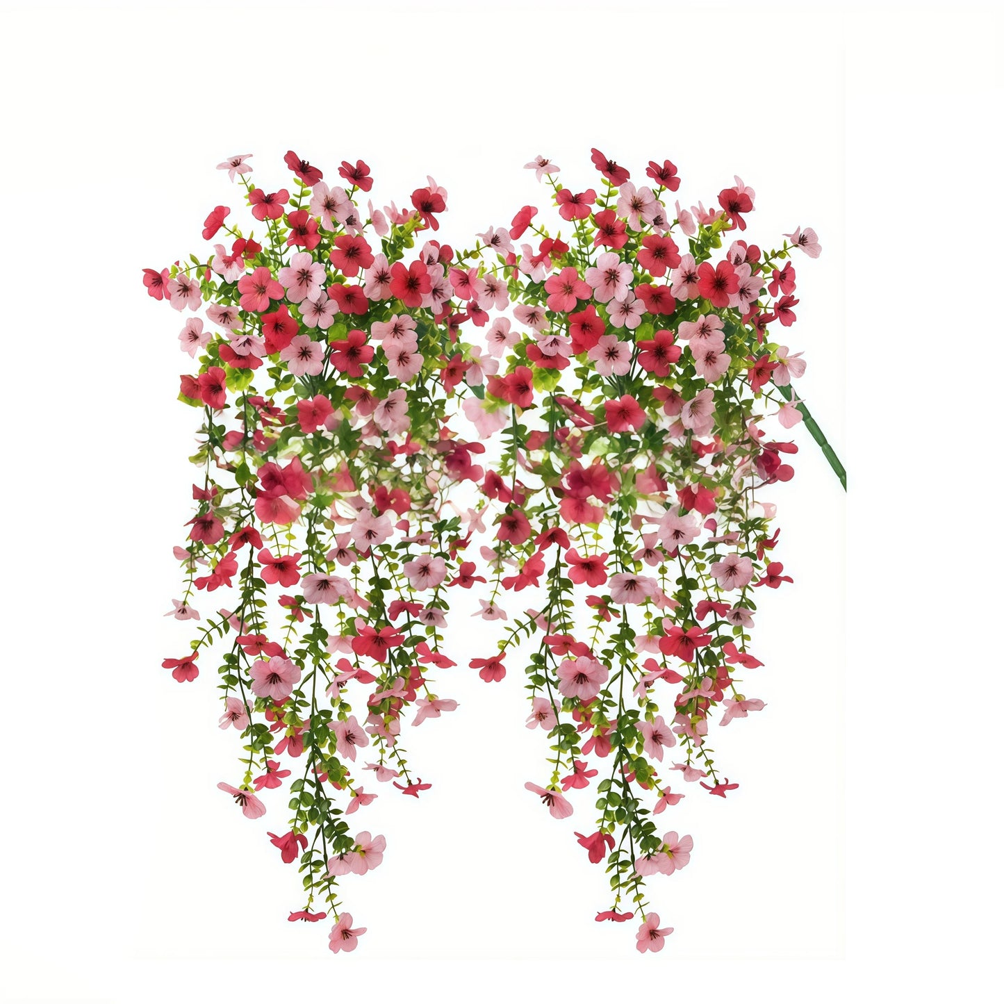2/4pcs Artificial Flowers Simulated Eucalyptus Morning Glory Vines with Eucalyptus Leaves, for  Home Outdoor Garden Decoration