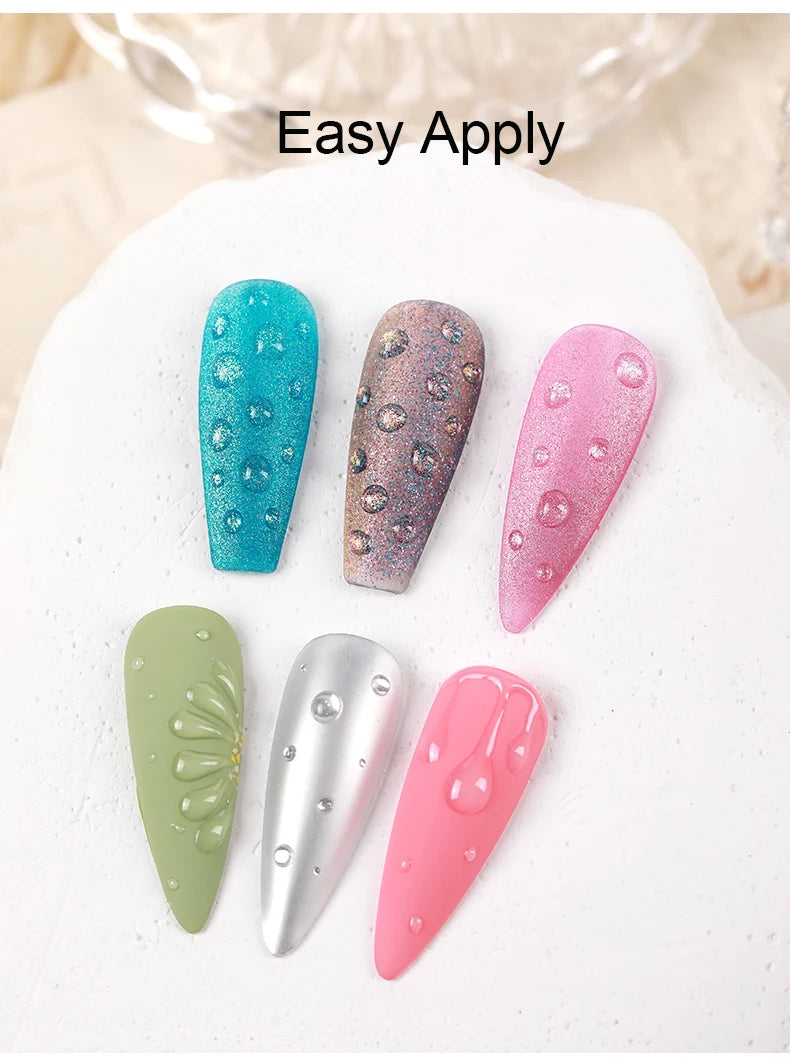 AS Water Drop Wave Gel Nail Gel Polish Clear Ripple Gel Nail Vernis Varnish Glue Phototherapy 15ml Glass Water Drop Glue