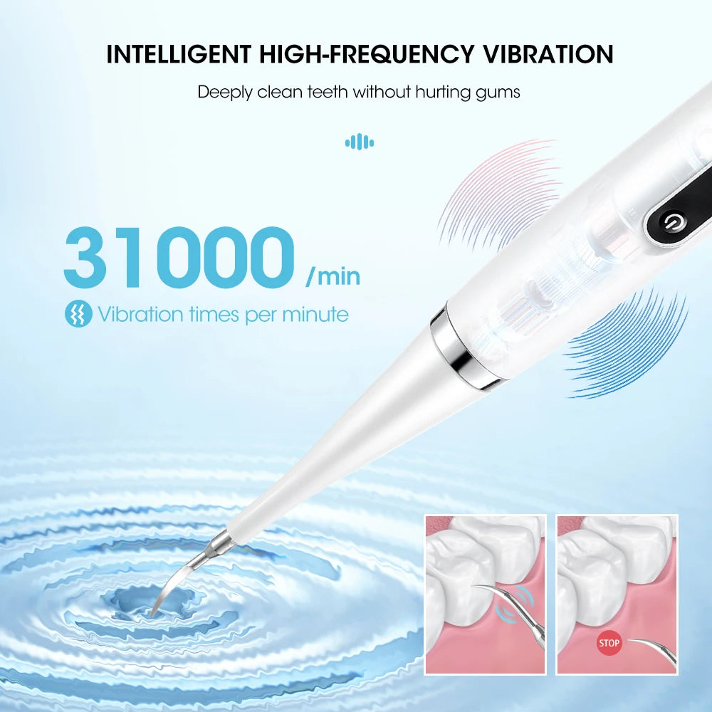 Electric Ultrasonic Dental Scaler 5 Modes Calculus Oral Tartar Remover Tooth Stain Cleaner Teeth Whitening Oral Care
