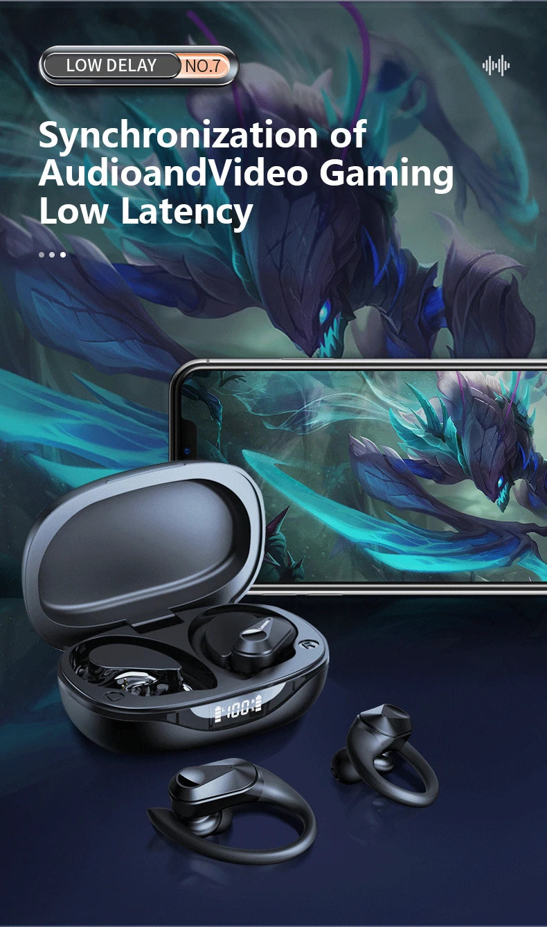Lenovo LP75 TWS Sports Earphones Bluetooth 5.3 Wireless Headphones Waterproof HiFi Stereo Noise Reduction Earbuds with Mics