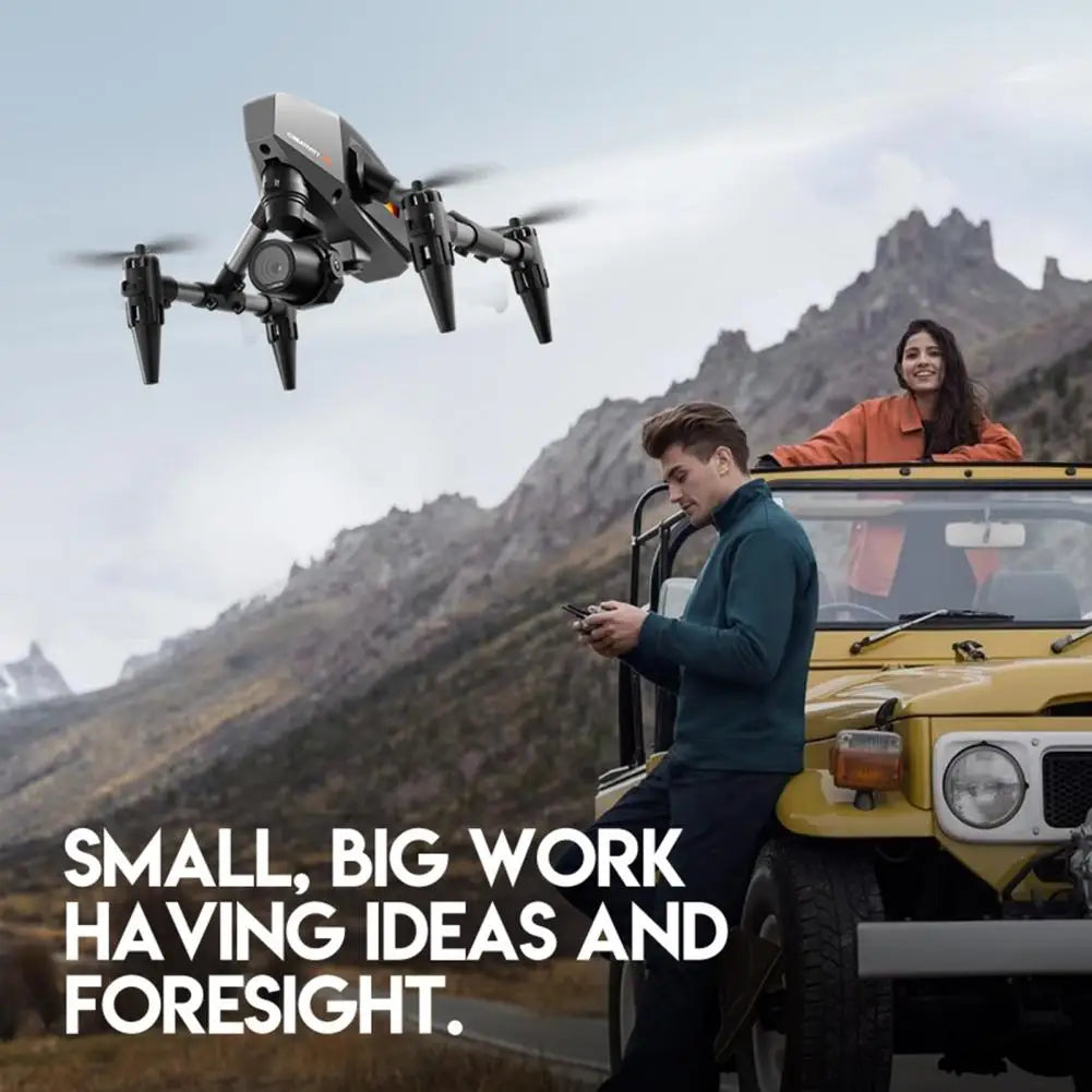 Remote Control Drone with 4K Dual Cameras Obstacle Avoidance Optical Flow Positioning Headless Kids Adults Beginner Foldable 2.4