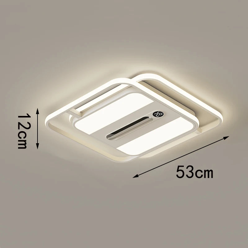 LED ultra-thin ceiling light, modern and simple living room lighting fixture, 2026 new atmospheric rectangular bedroom light